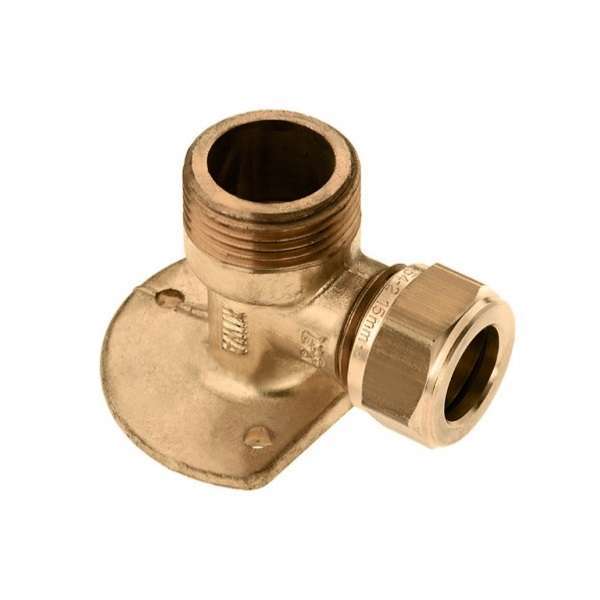 bonfix messing knel muurplaat buitendraad