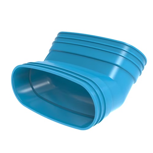 wavin ventiza pvc staande bocht 45 graden mof mof